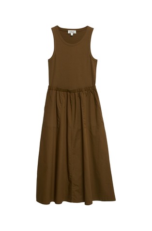 Fabricmix midi dress