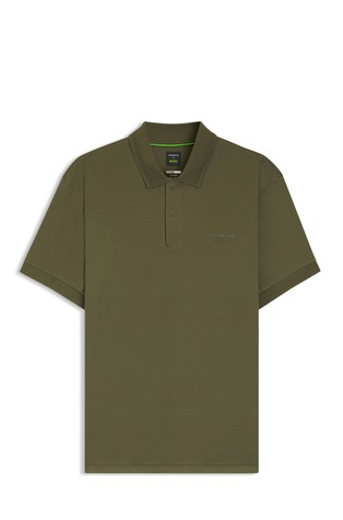 Porsche x BOSS short-sleeved polo shirt in mercerised cotton