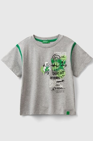 Majica od organskog pamuka s otisnutim grafitima