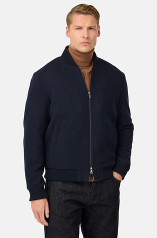 Bomber jakna od mješavine vune i najlona