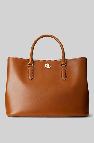Smooth leather large Marcy satchel