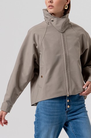 Jacket over fit made in technical fabric