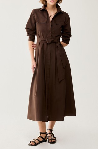 Haljina-košulja od pamučnog popelina