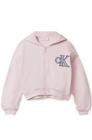 CK Monogram pamučni pulover s kapuljačom