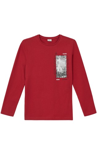 Pamučna majica dugih rukava s otiskom