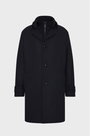 Kaput od mješavine vune s jednorednim kopčanjem