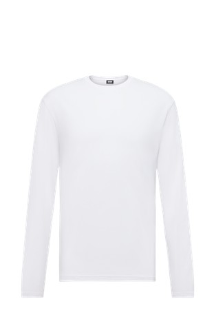 Majica dugih rukava od rastezljive mješavine pamuka i viskoze