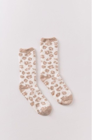 Čupave čarape s leopard uzorkom