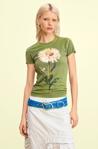 Fitted daisy T-shirt