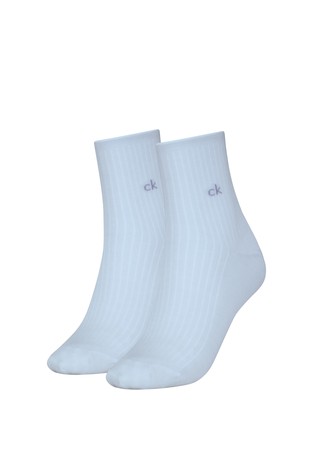 2 Pack Crew Socks in Cotton-blend