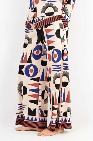 Donji dio pidžame s geometrijskim uzorkom