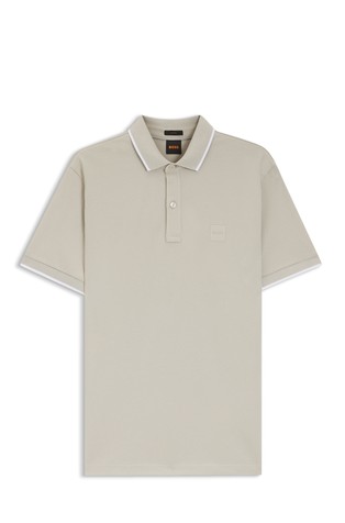 Slim-fit polo shirt in stretch-cotton piqué