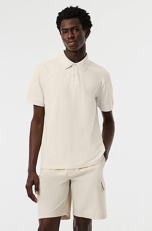 Short-sleeved Polo-Shirt in Blend with Organic-cotton