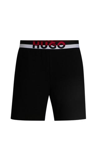 Pamučni donji dio pidžame s raznobojnim blokovima na logo obrubu