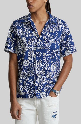 Custom fit košulja s batik uzorkom