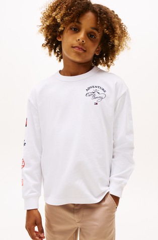 Majica dugih rukava s našivcima