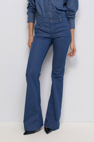 Secret Push In chino jeans hlače sa zvonastim nogavicama