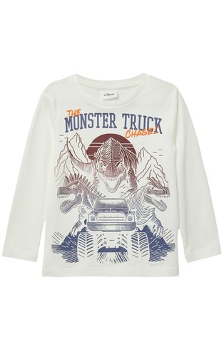 Majica dugih rukava s otiskom dinosaura