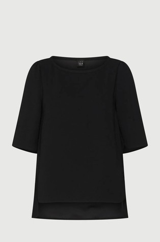 Art. 365 short sleeved envers satin blouse