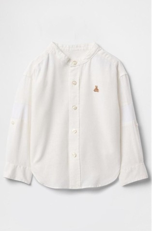 Košulja od mješavine lana za djecu dječake