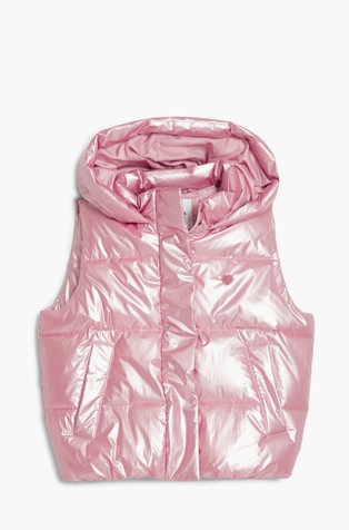 Prošiven prsluk s metalnim sjajem