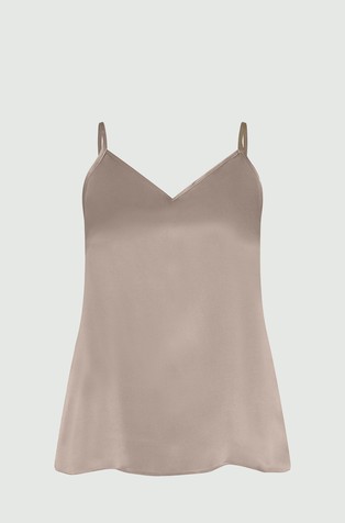 Monochrome satenski top od mješavine sa svilom