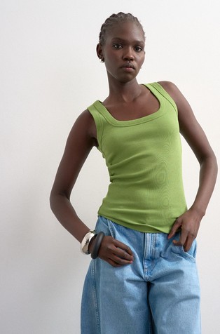 TSHONEY majica bez rukava od rastezljivog pamuka