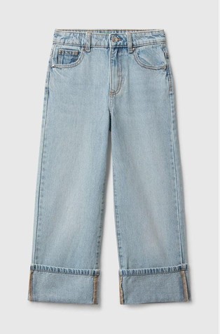 Straight fit hlače s uvrnutim rubom nogavica