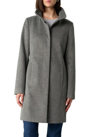 Pripijen kaput od mješavine s vunom