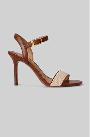 Gwen sandale od nappa kože i platna