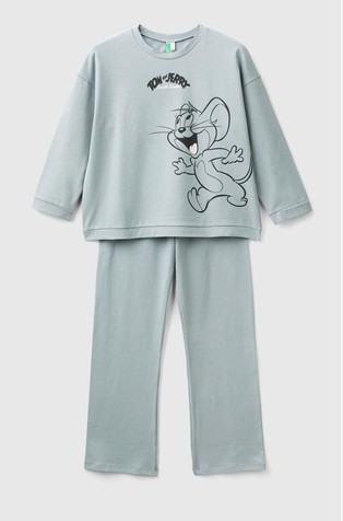 Tom & Jerry pamučna pidžama dugih rukava