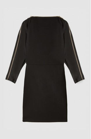 Mini haljina od rastezljive jersey tkanine s patentnim zatvaračima