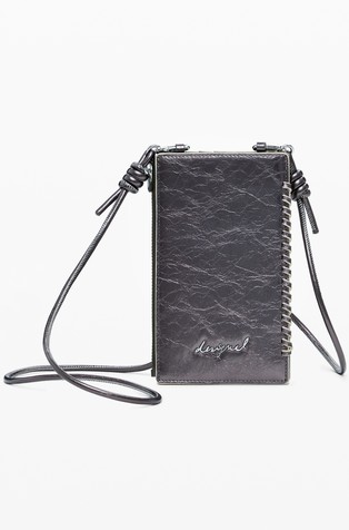 Višenamjenska torbica s metalnim sjajem i logotipom