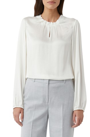 Bluza od viskoznog satena s naborima