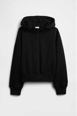 Pulover s kapuljačom i djelomičnim patentnim zatvaračem za djevojčice