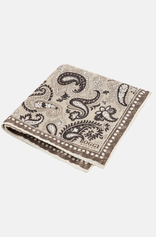 Svilena džepna maramica s paisley uzorkom