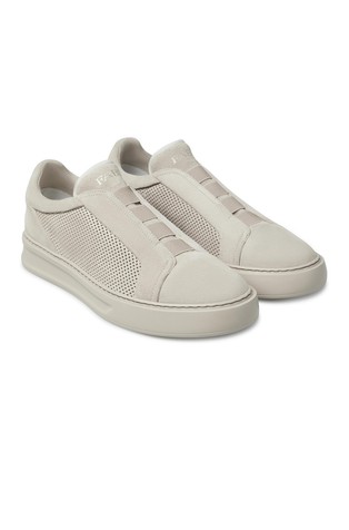 Suede slip-on sneakers