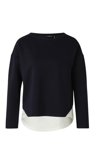 Scuba sweatshirt in a layered look