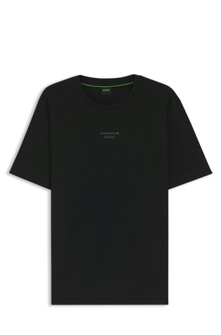 Porsche x BOSS majica od merceriziranog pamuka s otiskom straga