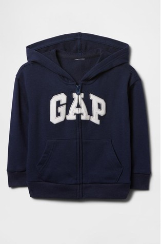 babyGap Relaxed Logo Zip Hoodie