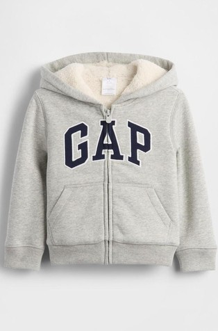 babyGap Logo Sherpa Zip Hoodie