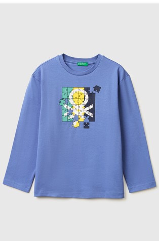 Pamučna majica dugih rukava s logotipom