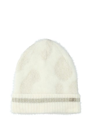 Pletena kapa s lurex obrubom