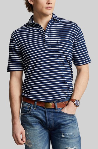 Classic fit prugasta polo majica