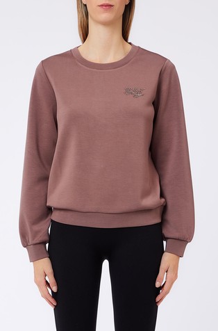 Scuba sweatshirt with logo detail