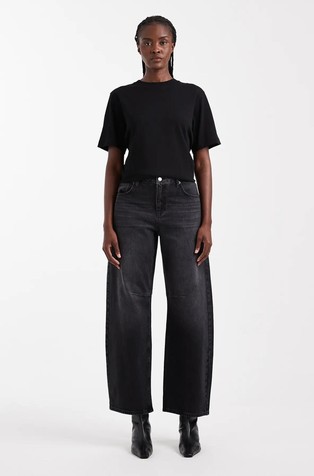 TSBARREL jeans hlače s visokim strukom