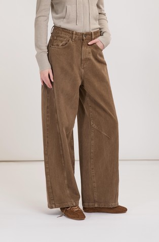 Relaxed fit pamučne jeans hlače
