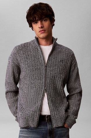 Heathered Cotton Cardigan