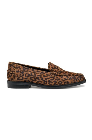 Cloridie printed suede loafers