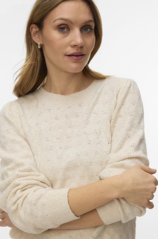 VMDOFFY Openwork stitch pullover
